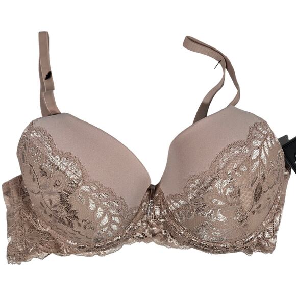 Frederick's of Hollywood  Beatrix Scalloped Lace Push‎ Up Bra 34C NWT - Picture 1 of 7